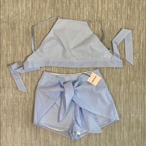 NWT Superdown Danica Stripe Short Set
